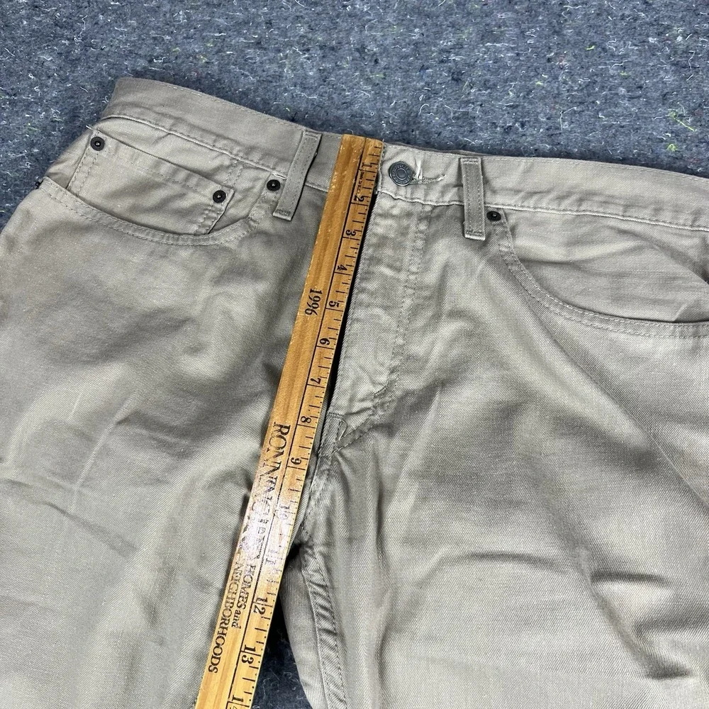 Levi's 559 Men's Jeans 34x32 Beige Relaxed Straight Denim Casual Used